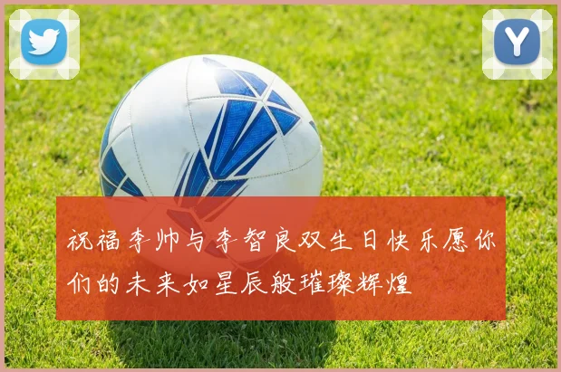 祝福李帅与李智良双生日快乐愿你们的未来如星辰般璀璨辉煌